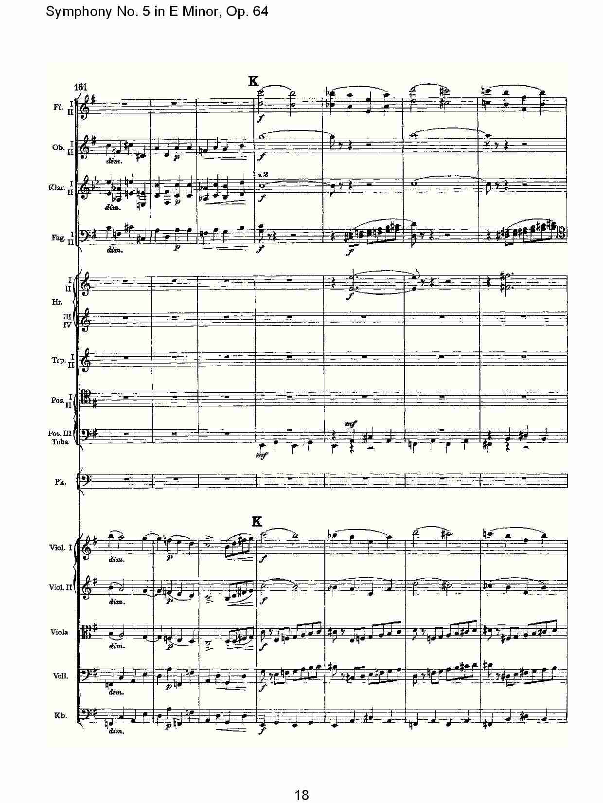 E小调第五交响曲,  Op.64第四乐章（四）总谱（图3）