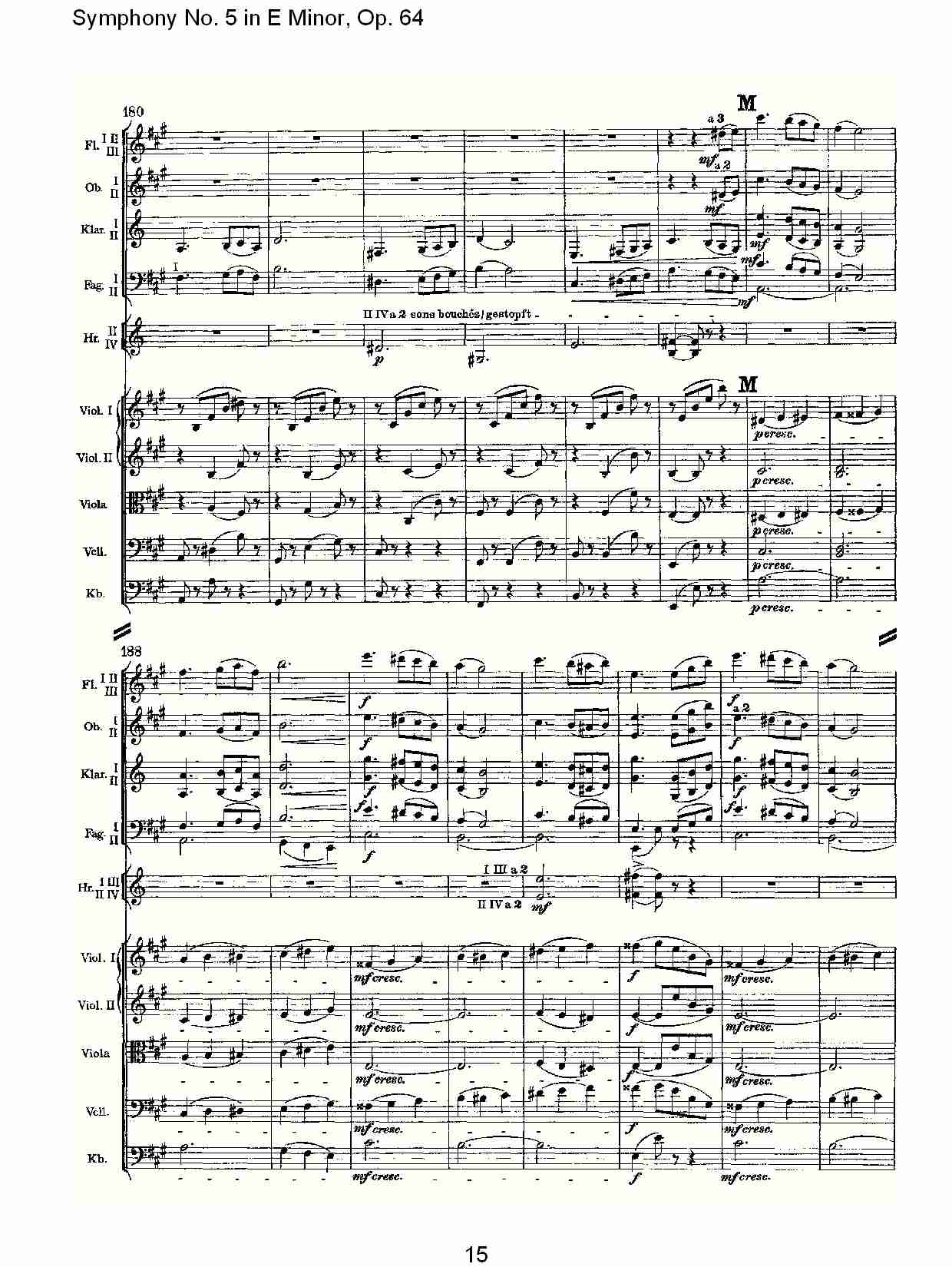 E小调第五交响曲,  Op.64第三乐章（三）总谱（图6）