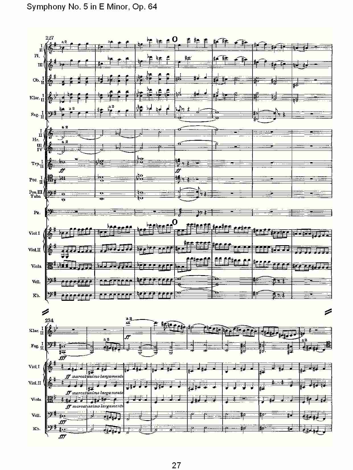 E小调第五交响曲,  Op.64第四乐章（六）总谱（图2）