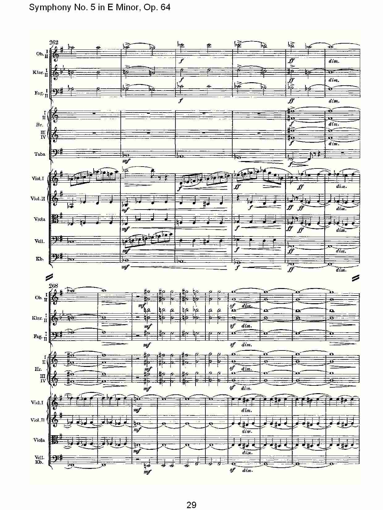 E小调第五交响曲,  Op.64第四乐章（六）总谱（图4）