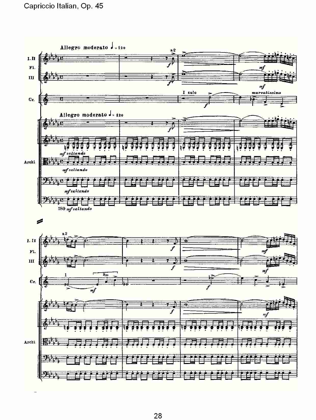 意大利幻想曲,Op.45第一部（六）总谱（图3）