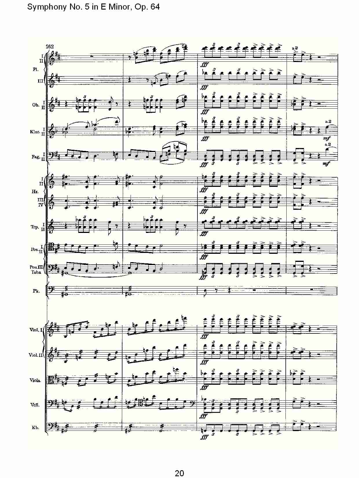 E小调第五交响曲,  Op.64第二乐章（四）总谱（图5）