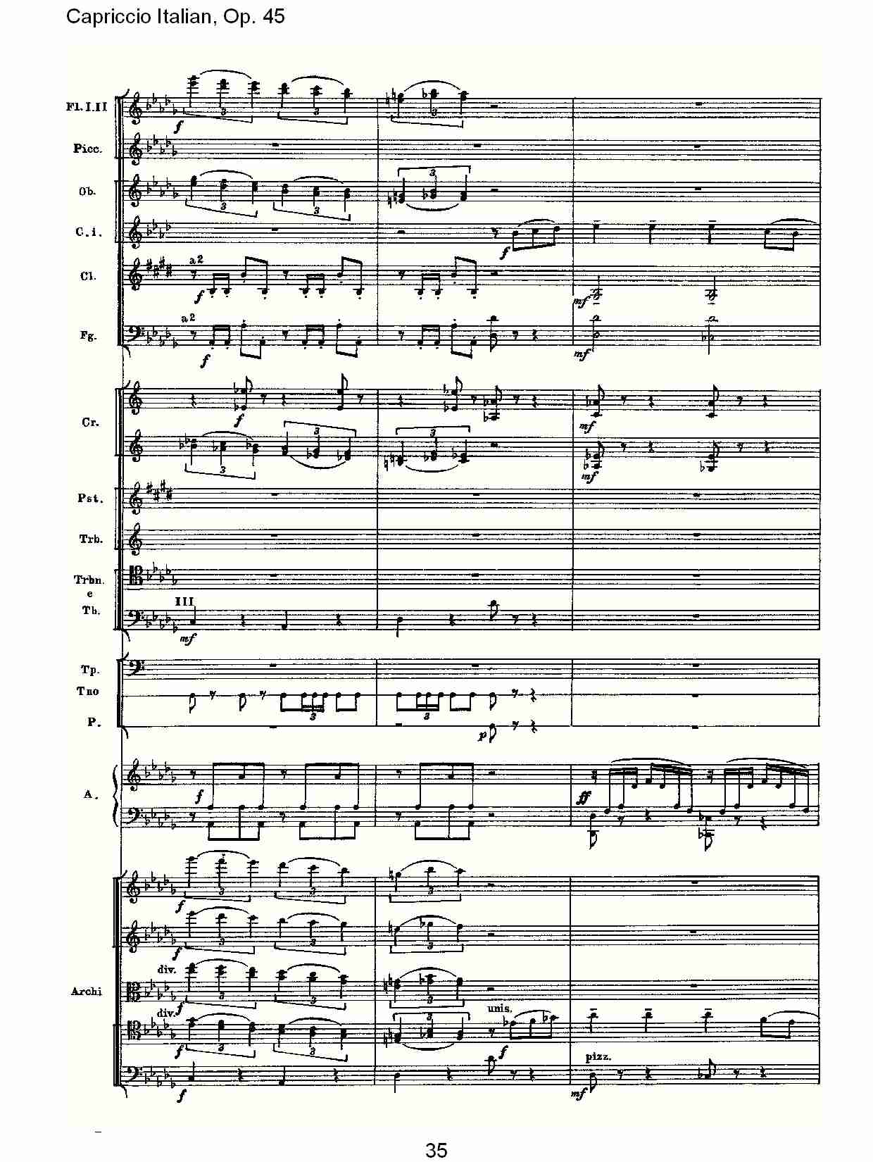 意大利幻想曲,Op.45第一部（七）总谱（图5）