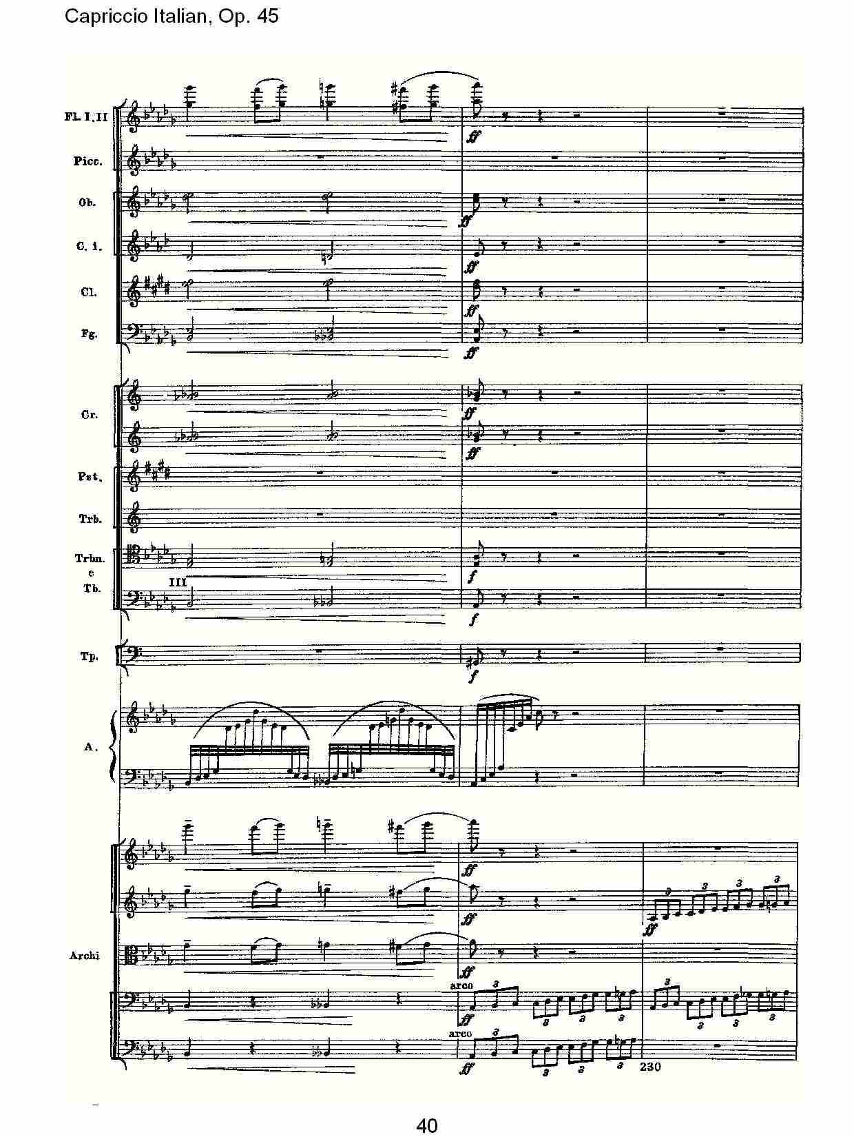 意大利幻想曲,Op.45第一部（八）总谱（图5）