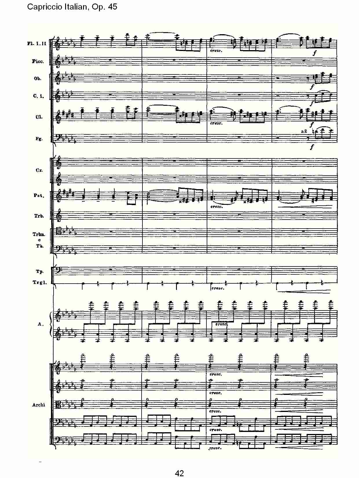 意大利幻想曲,Op.45第一部（九）总谱（图2）