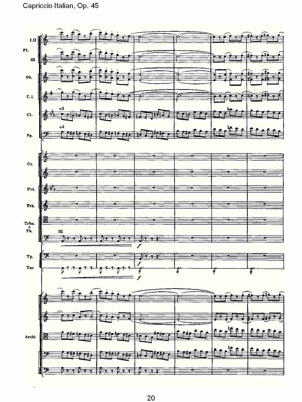 意大利幻想曲,Op.45第二部（四）总谱（图5）