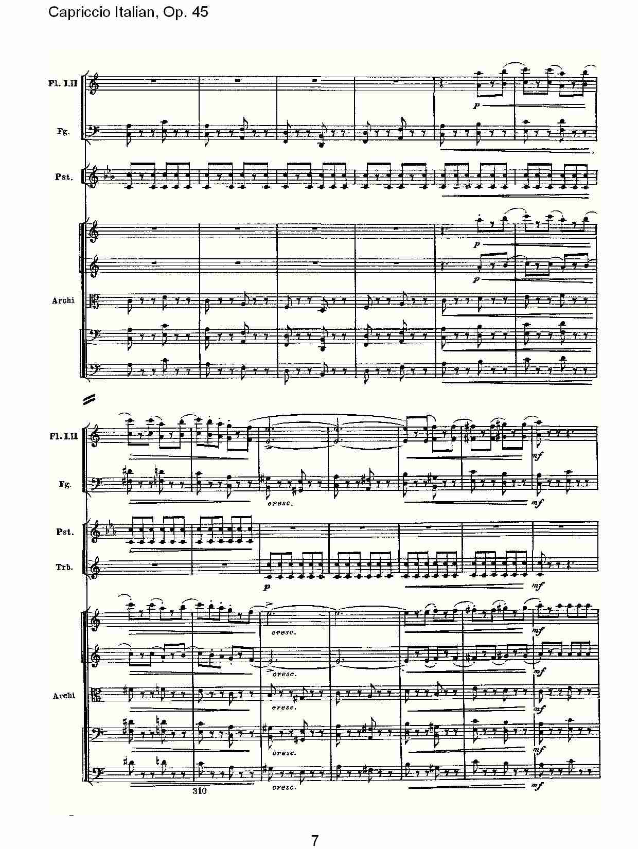 意大利幻想曲,Op.45第二部（二）总谱（图2）