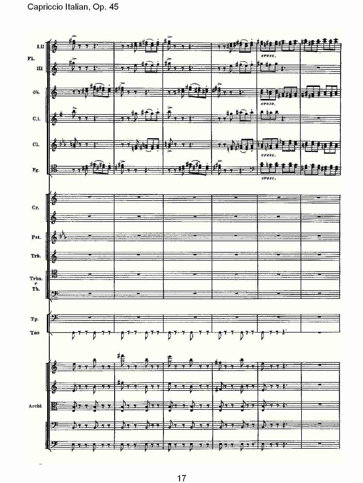 意大利幻想曲,Op.45第二部（四）总谱（图2）