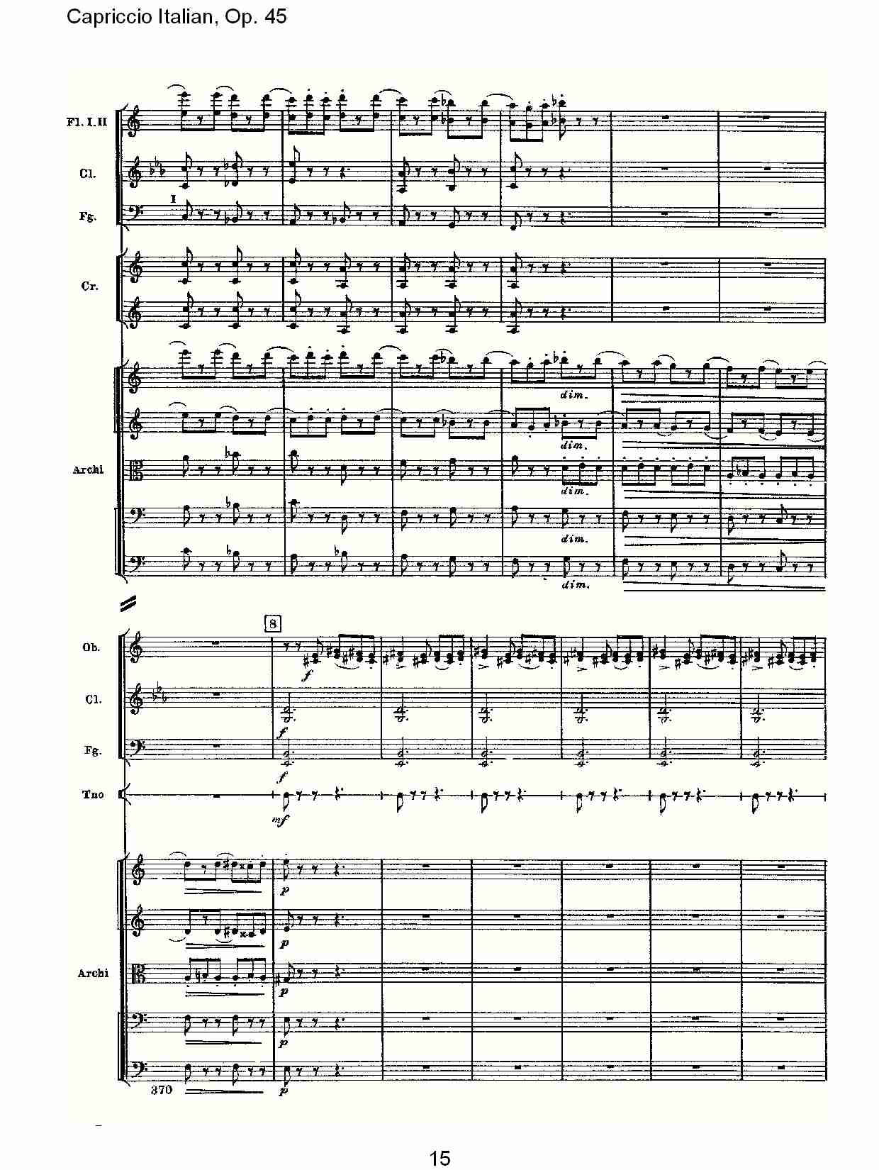 意大利幻想曲,Op.45第二部（三）总谱（图5）