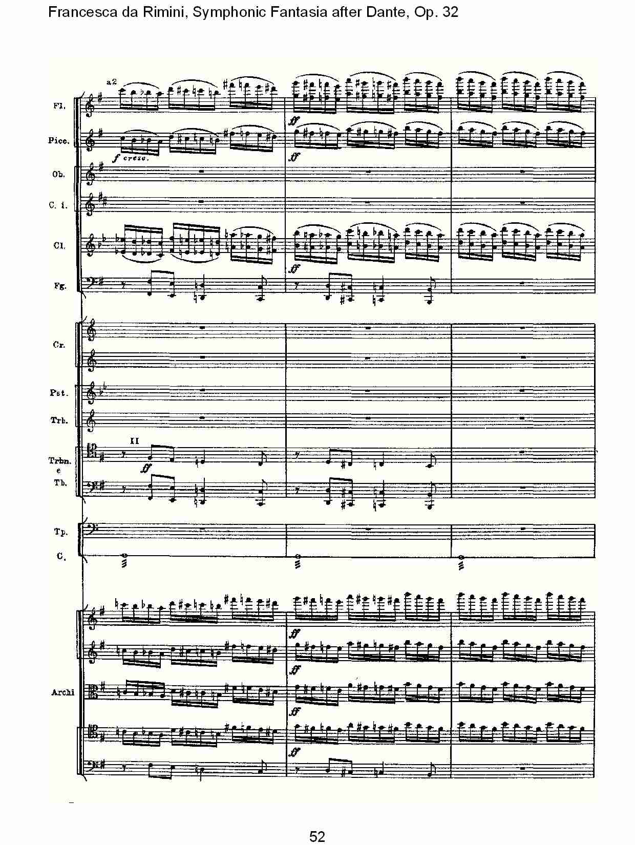 Francesca da Rimini, 但丁幻想曲Op.32 第二部（十一）总谱（图2）