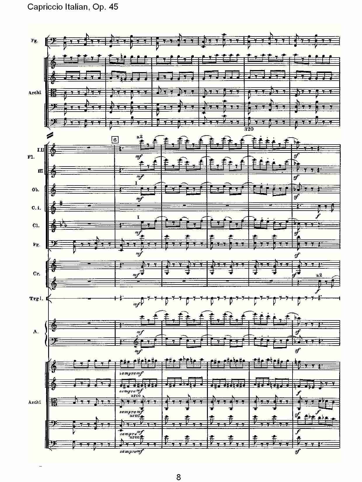 意大利幻想曲,Op.45第二部（二）总谱（图3）