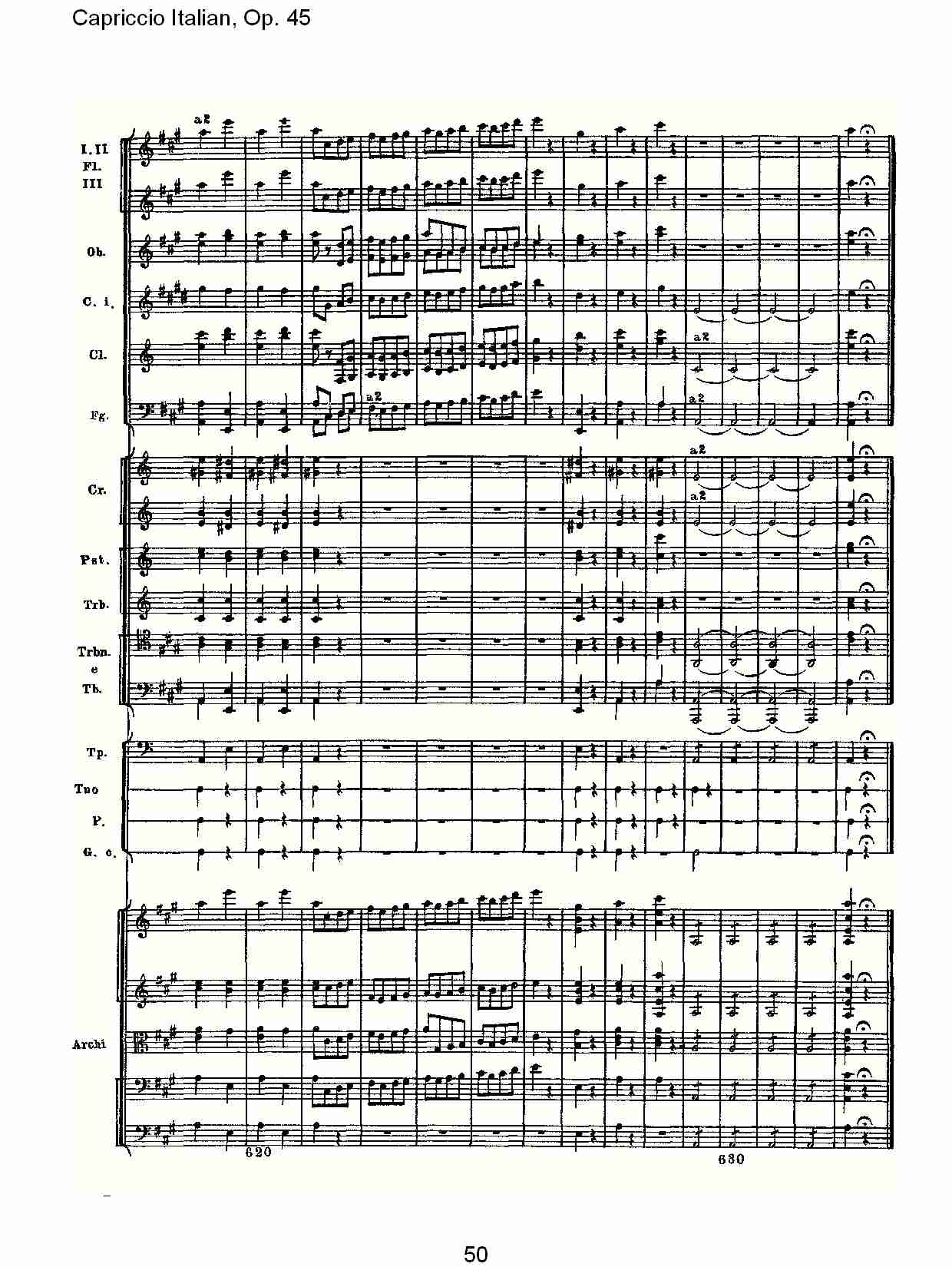 意大利幻想曲,Op.45第二部（十）总谱（图5）