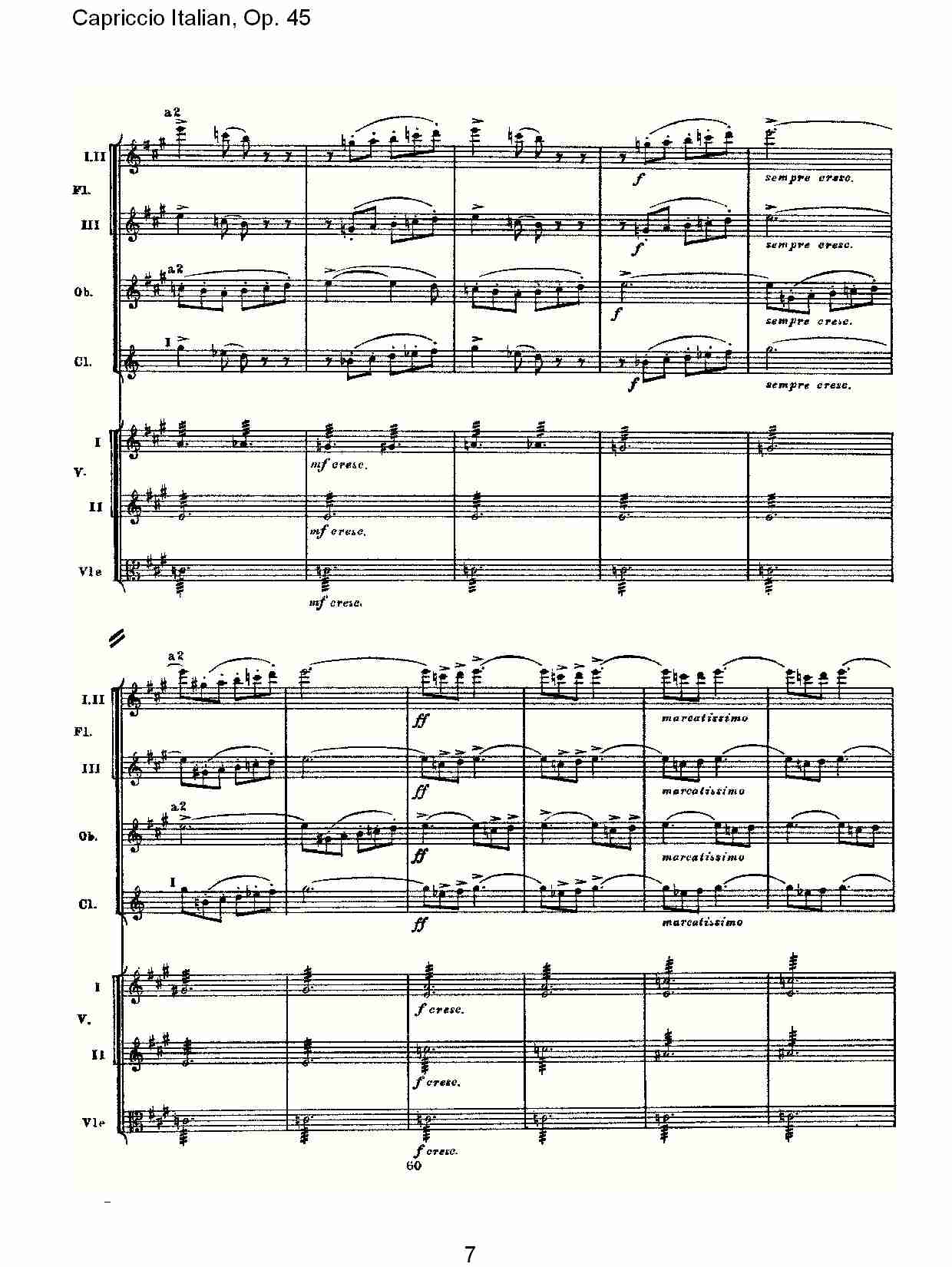意大利幻想曲,Op.45第一部（二）总谱（图2）