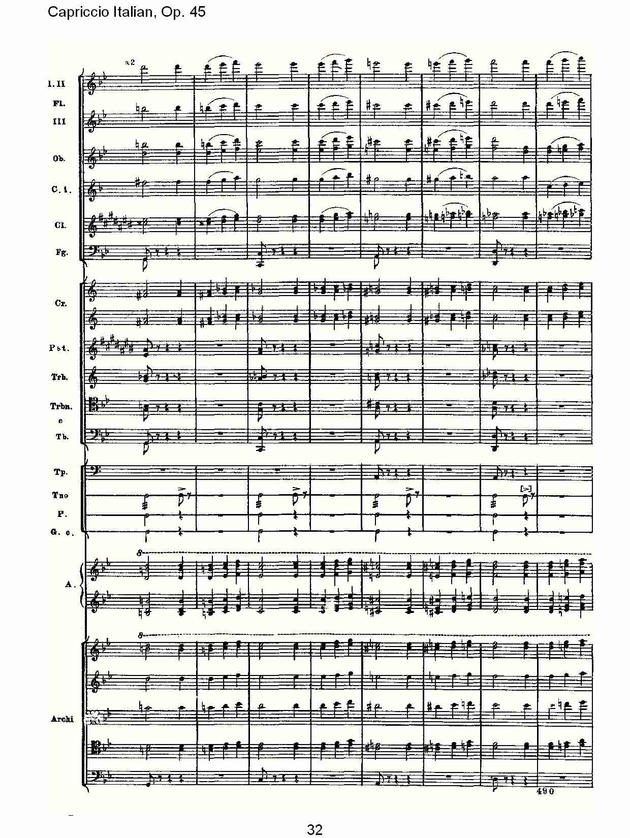 意大利幻想曲,Op.45第二部（七）总谱（图2）
