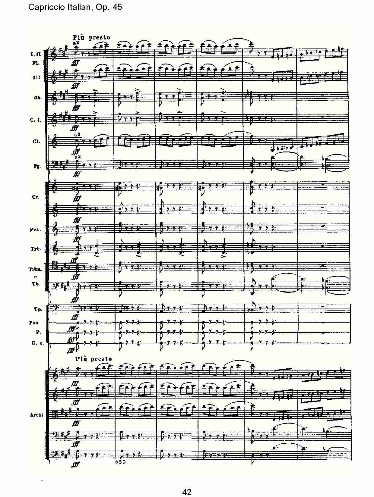 意大利幻想曲,Op.45第二部（九）总谱（图2）