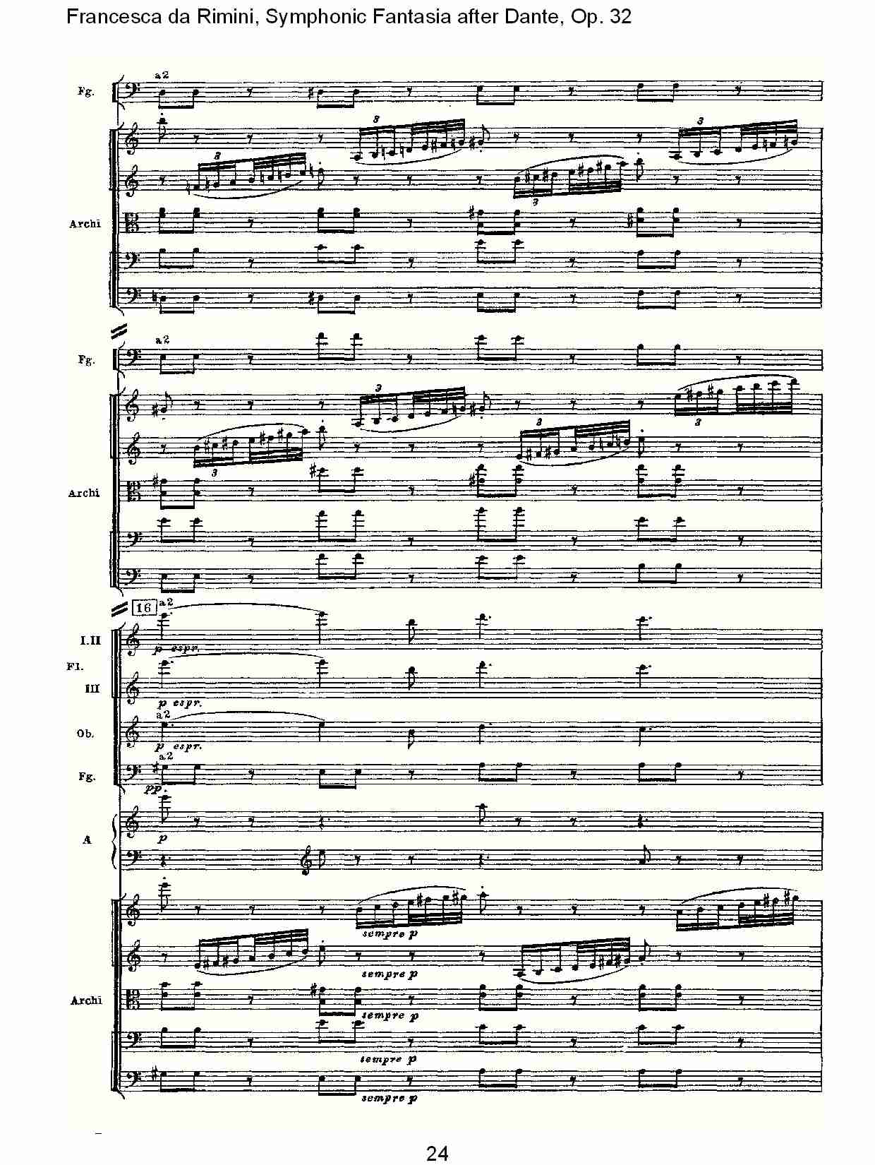 Francesca da Rimini, 但丁幻想曲Op.32 第二部（五）总谱（图4）