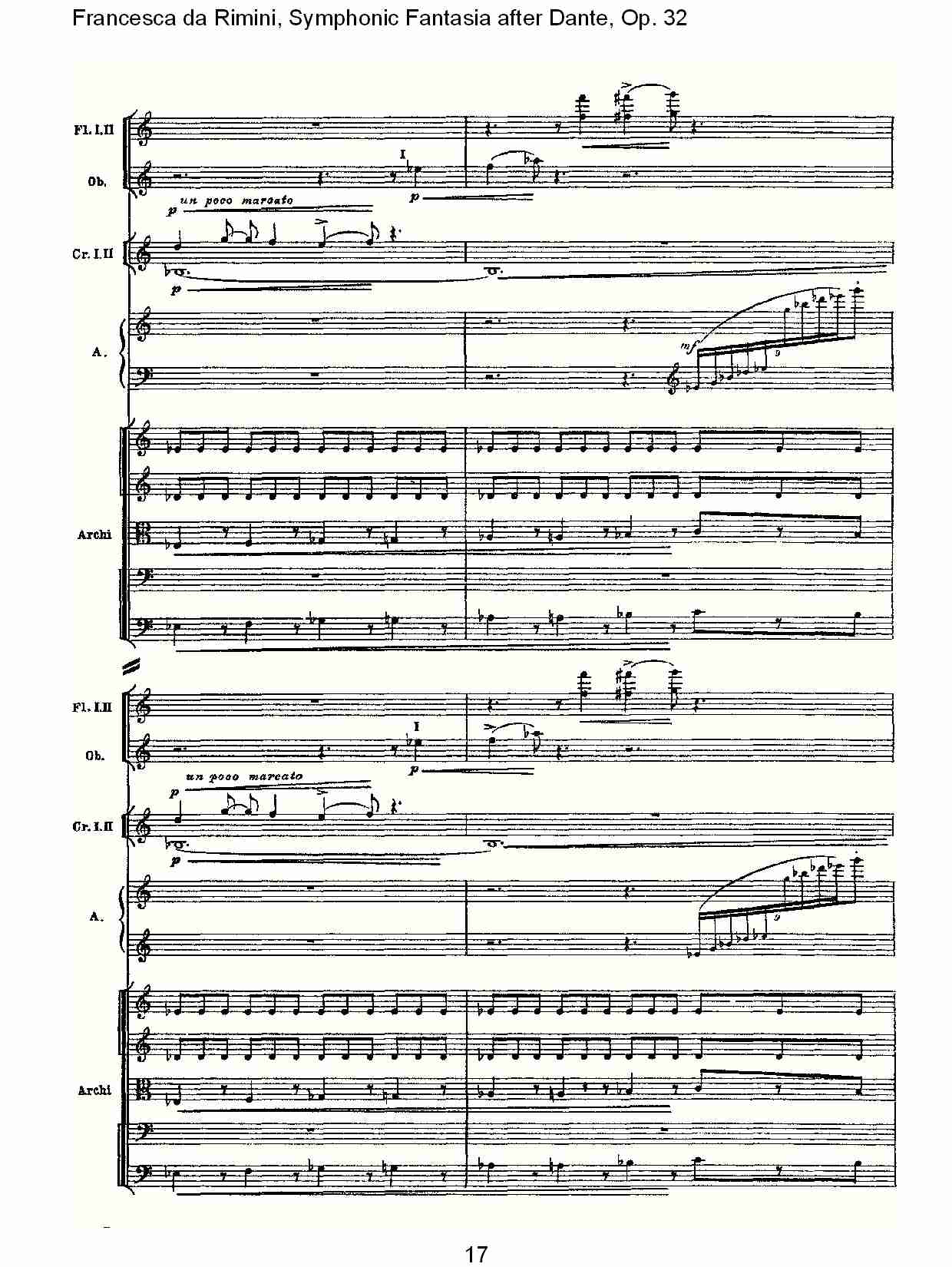 Francesca da Rimini, 但丁幻想曲Op.32 第二部（四）总谱（图2）