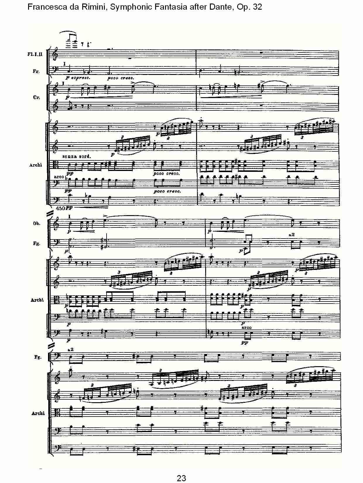 Francesca da Rimini, 但丁幻想曲Op.32 第二部（五）总谱（图3）