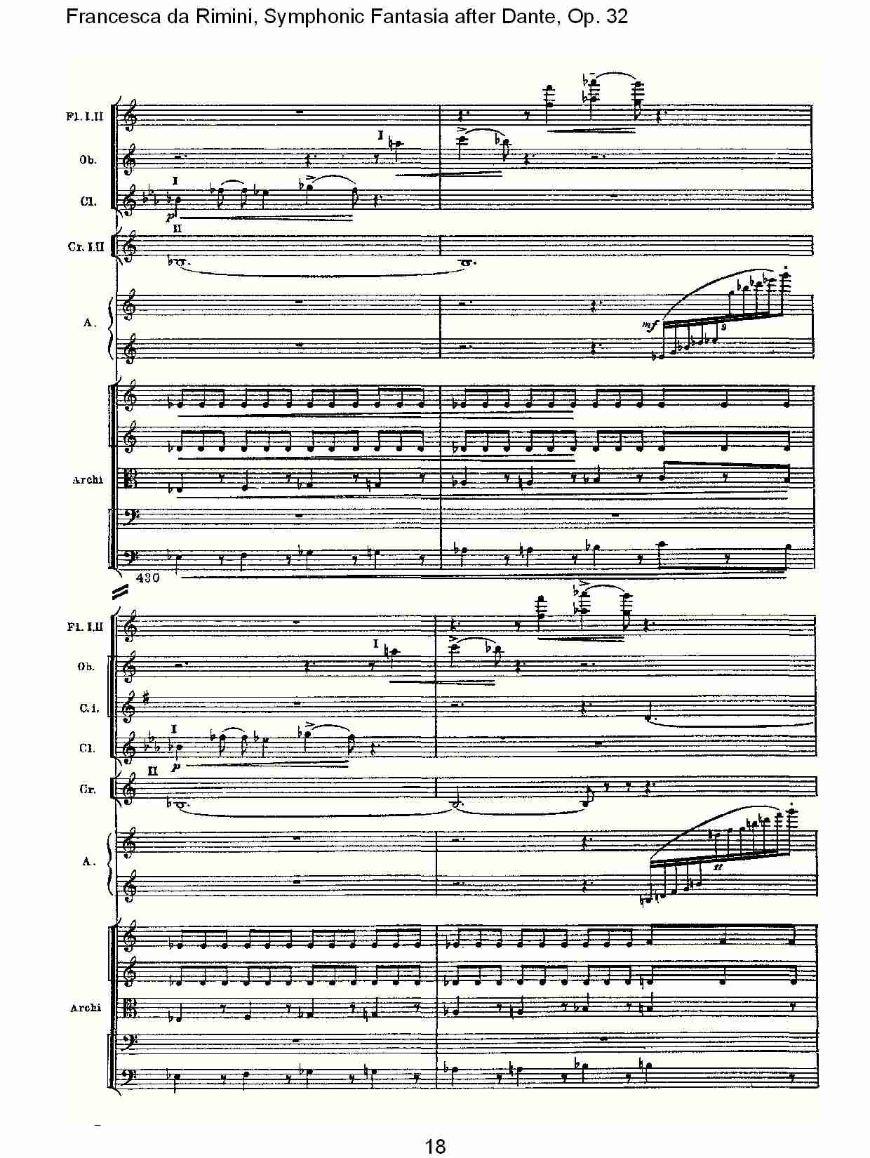 Francesca da Rimini, 但丁幻想曲Op.32 第二部（四）总谱（图3）