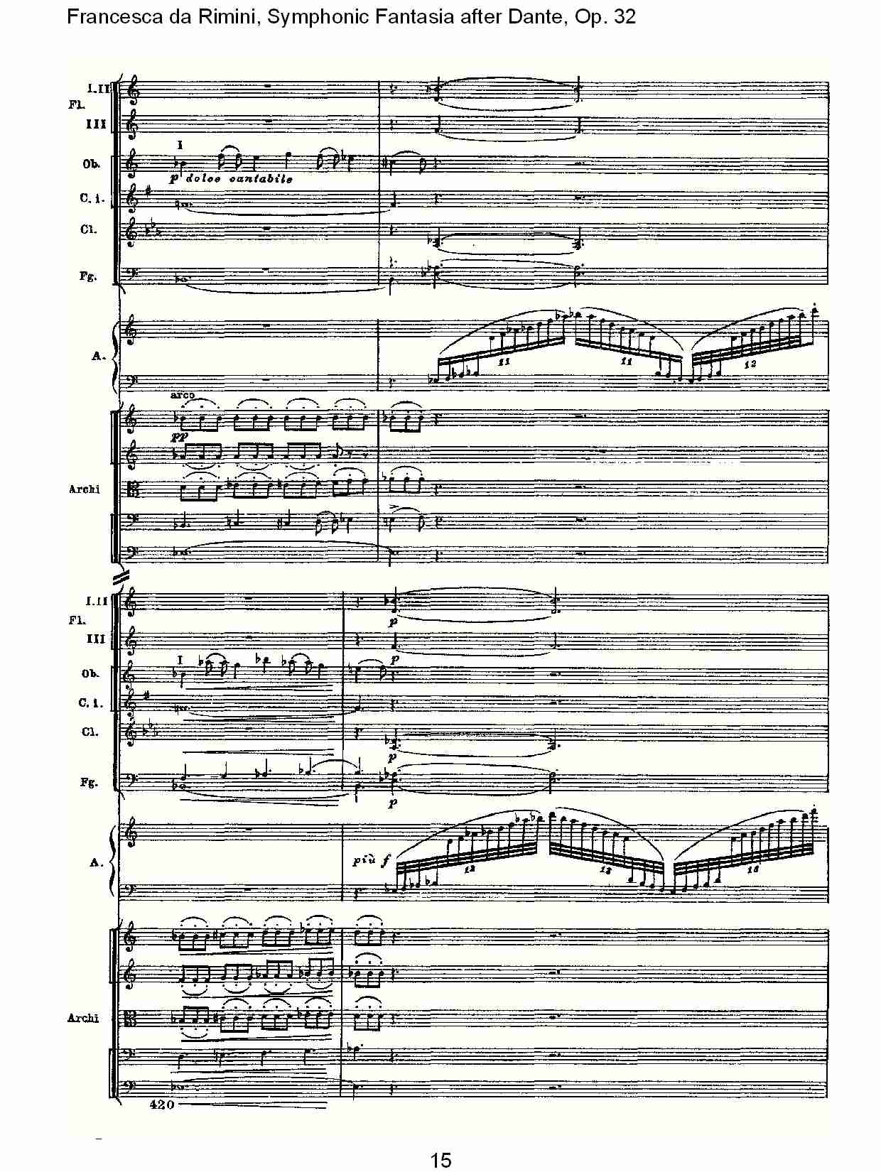 Francesca da Rimini, 但丁幻想曲Op.32 第二部（三）总谱（图5）