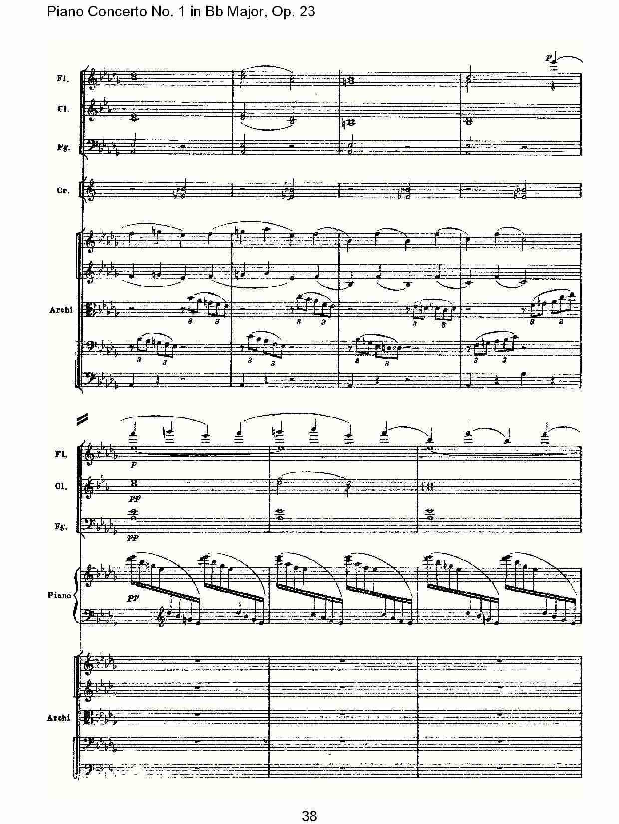 Bb大调第一钢琴协奏曲,Op.23第一乐章第一部（八）总谱（图3）