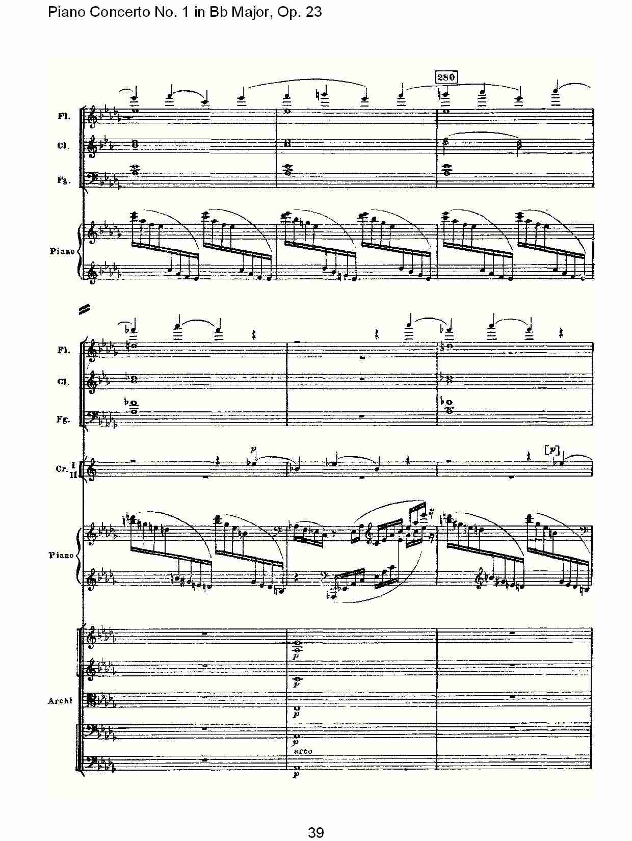 Bb大调第一钢琴协奏曲,Op.23第一乐章第一部（八）总谱（图4）