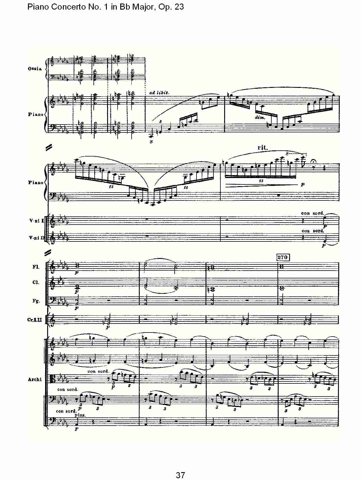 Bb大调第一钢琴协奏曲,Op.23第一乐章第一部（八）总谱（图2）
