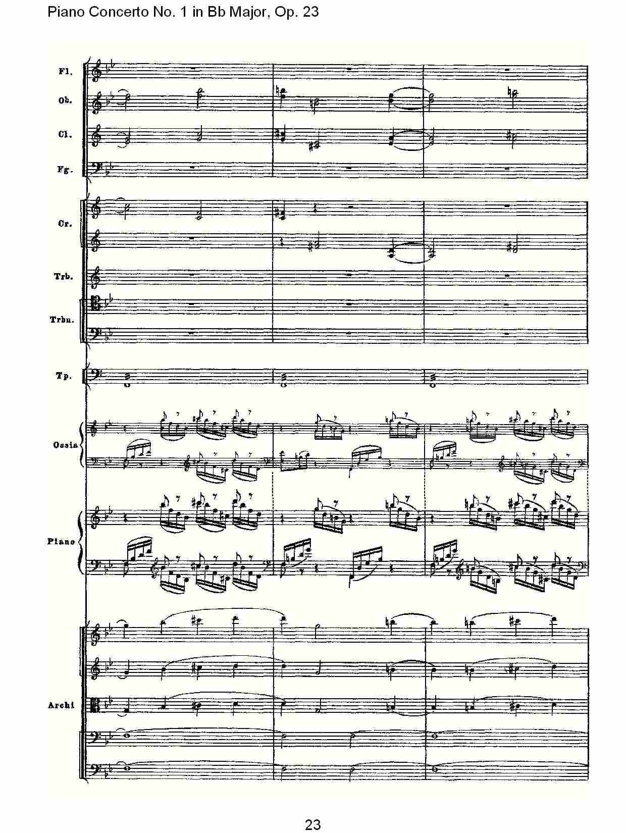 Bb大调第一钢琴协奏曲,Op.23第一乐章第二部（五）总谱（图3）