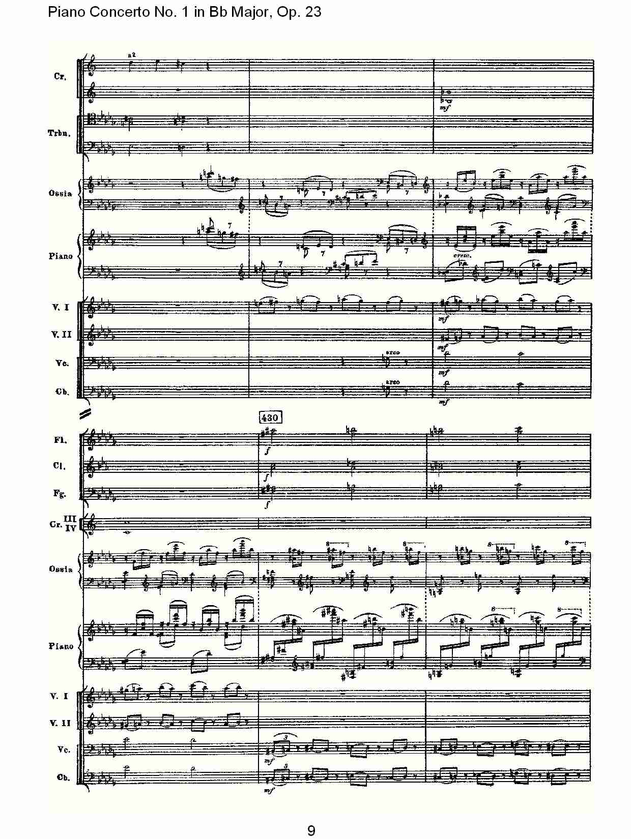 Bb大调第一钢琴协奏曲,Op.23第一乐章第二部（二）总谱（图4）