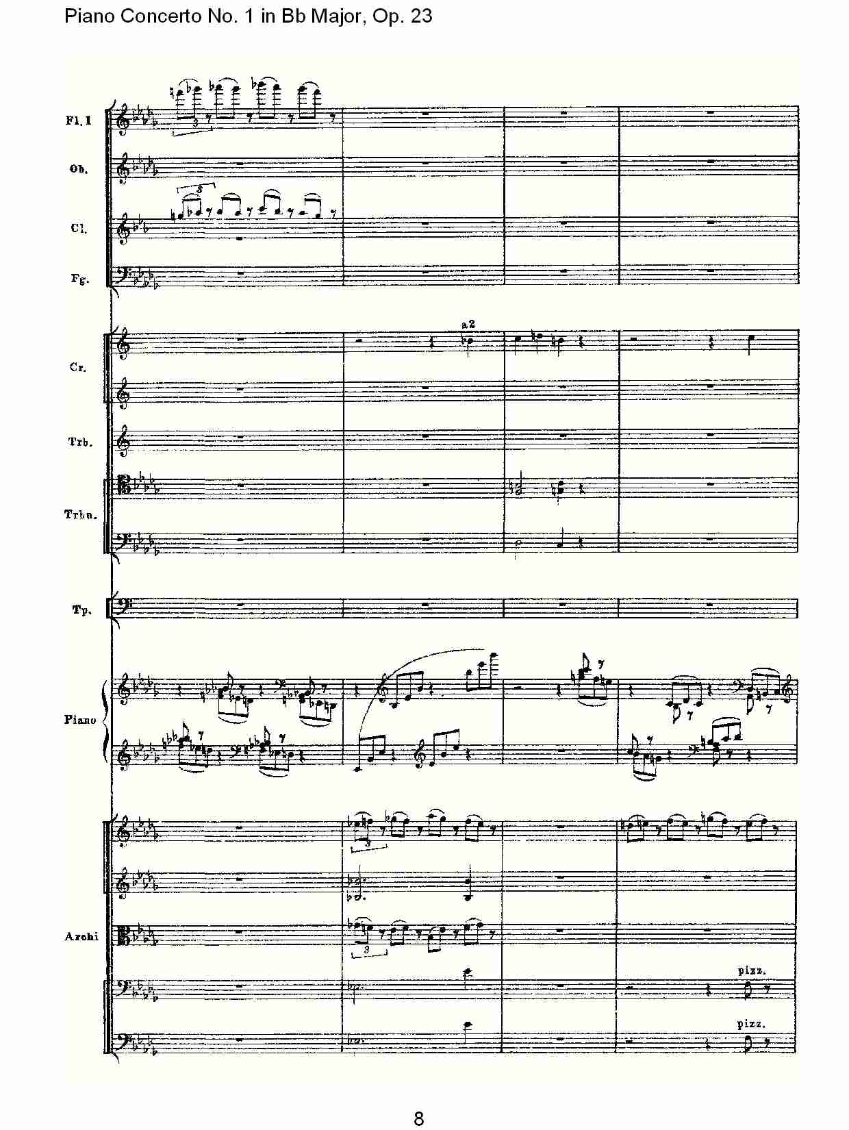 Bb大调第一钢琴协奏曲,Op.23第一乐章第二部（二）总谱（图3）