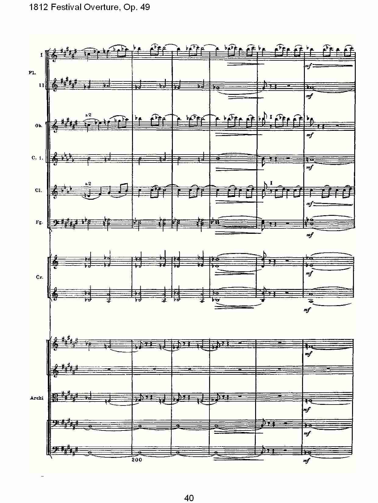 1812 Festival Overture,Op.49  1812欢庆序曲,Op.49（八）总谱（图5）