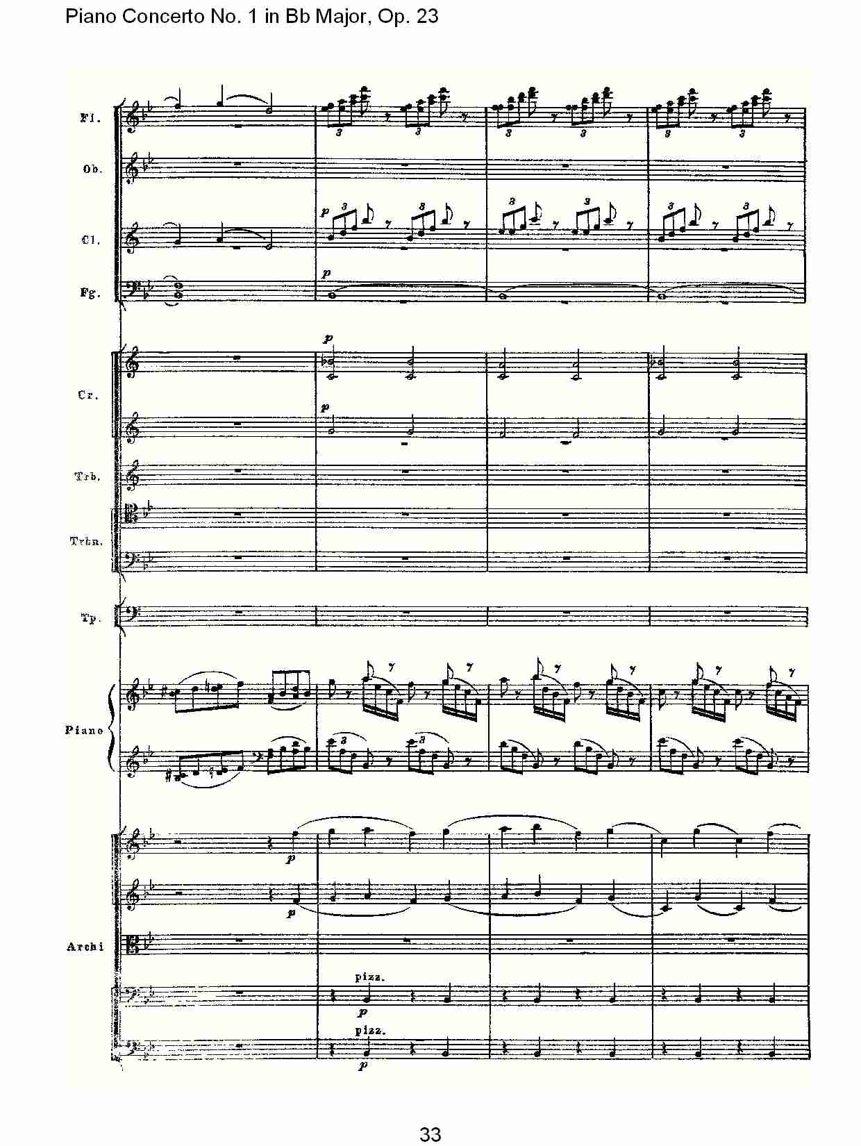 Bb大调第一钢琴协奏曲,Op.23第一乐章第二部（七）总谱（图3）