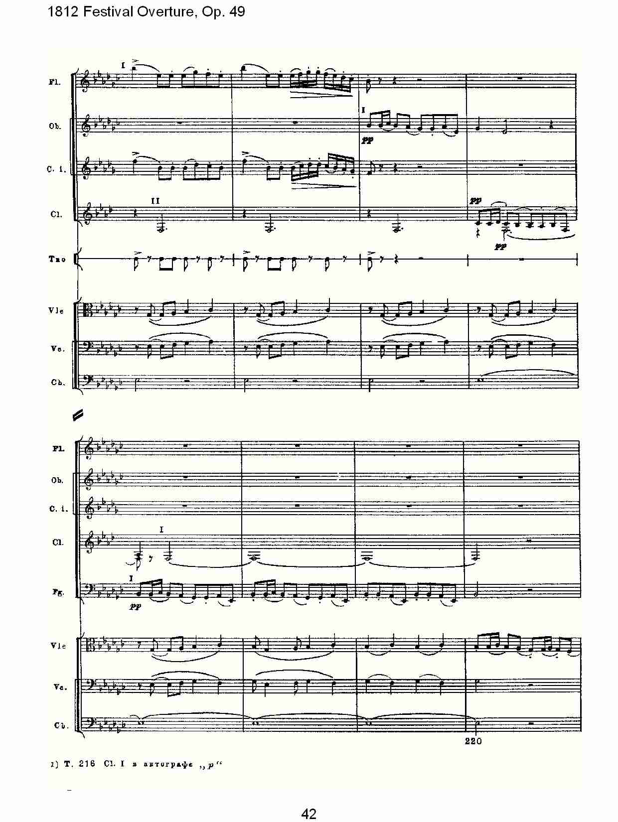 1812 Festival Overture,Op.49  1812欢庆序曲,Op.49（九）总谱（图2）