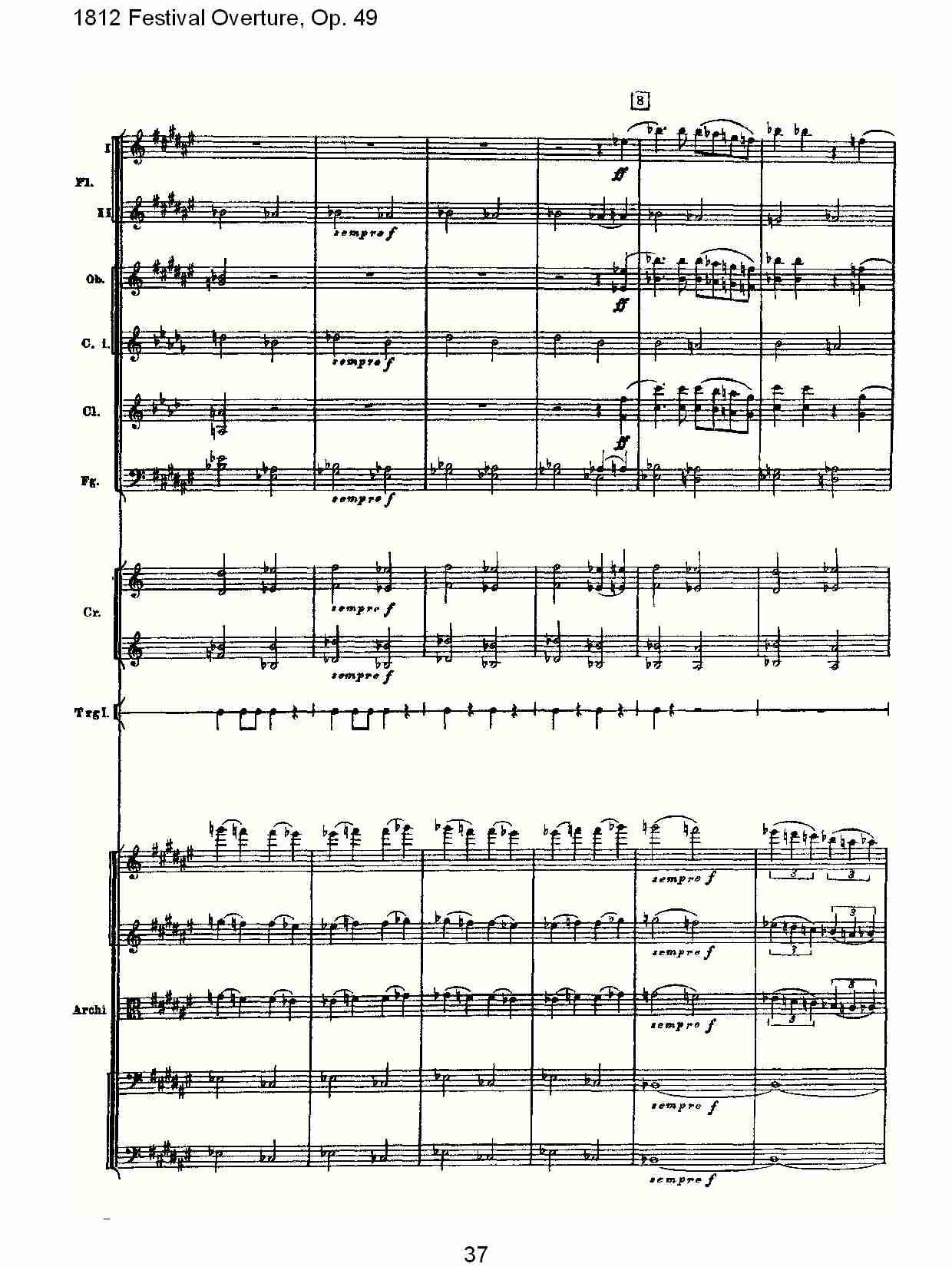1812 Festival Overture,Op.49  1812欢庆序曲,Op.49（八）总谱（图2）