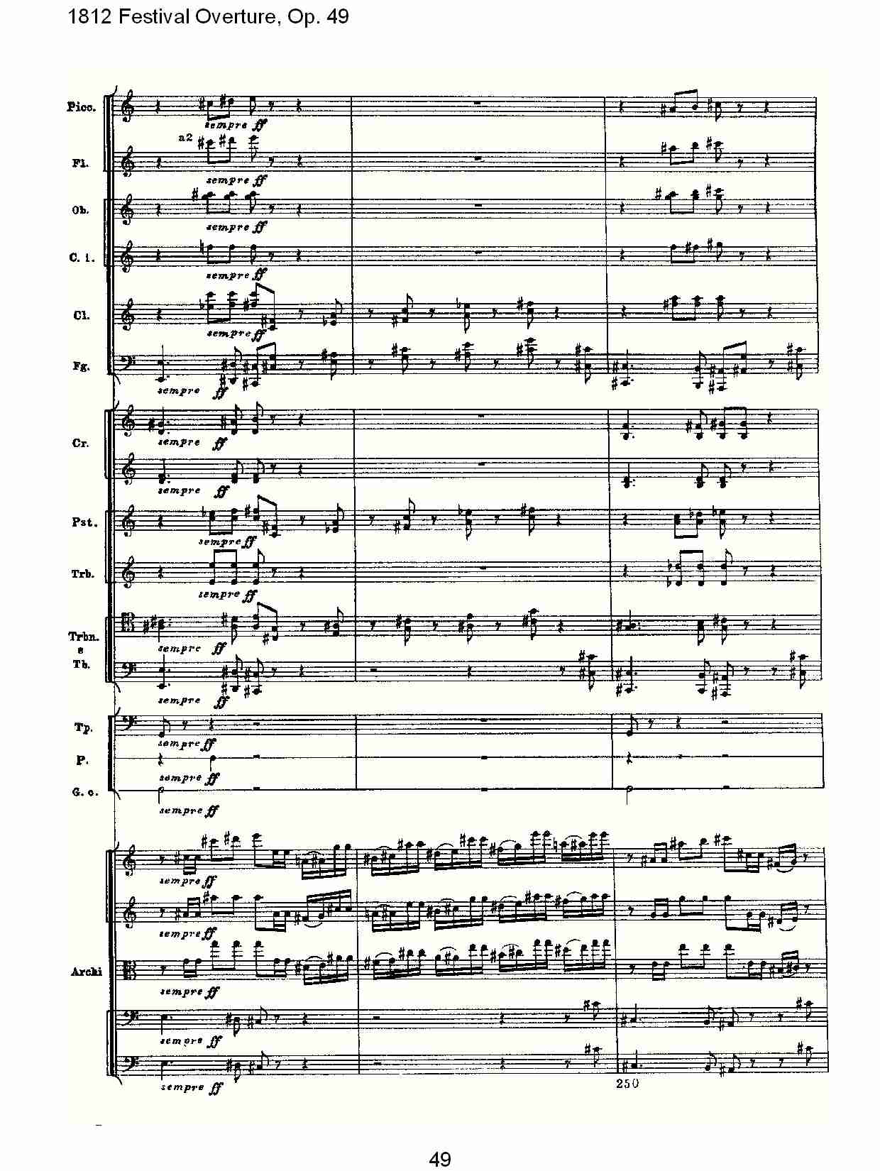 1812 Festival Overture,Op.49  1812欢庆序曲,Op.49（十）总谱（图4）