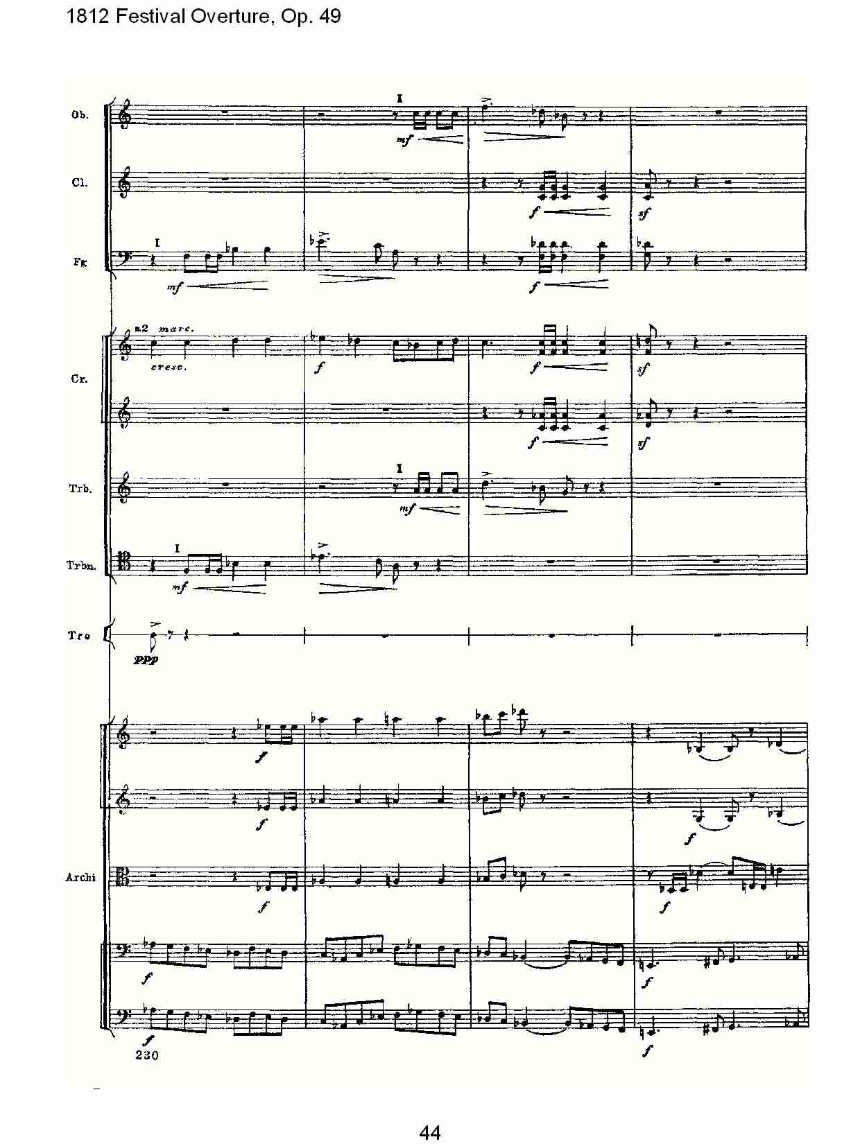 1812 Festival Overture,Op.49  1812欢庆序曲,Op.49（九）总谱（图4）
