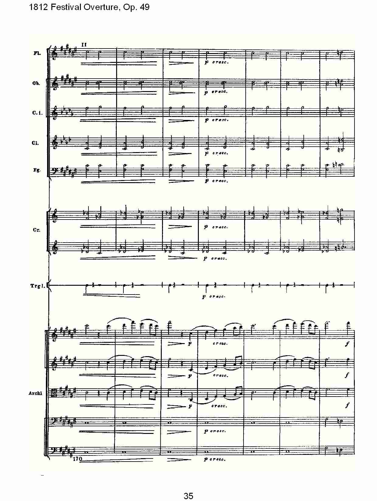 1812 Festival Overture,Op.49  1812欢庆序曲,Op.49（七）总谱（图5）