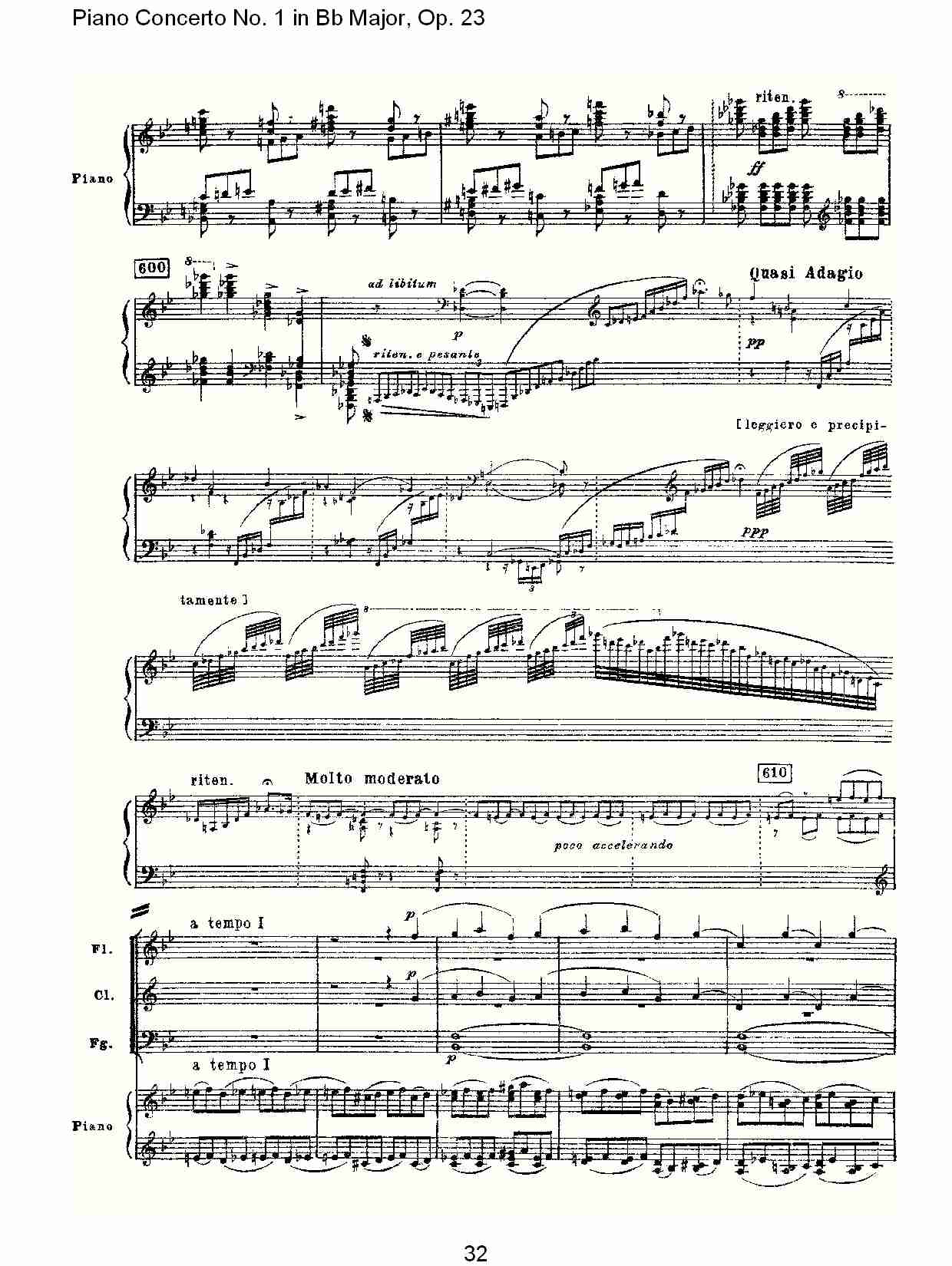 Bb大调第一钢琴协奏曲,Op.23第一乐章第二部（七）总谱（图2）