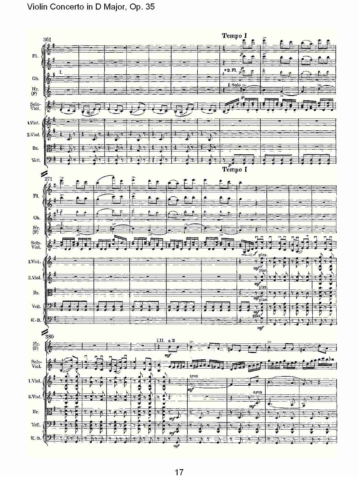 D大调小提琴协奏曲, Op.35第三乐章（四）总谱（图2）