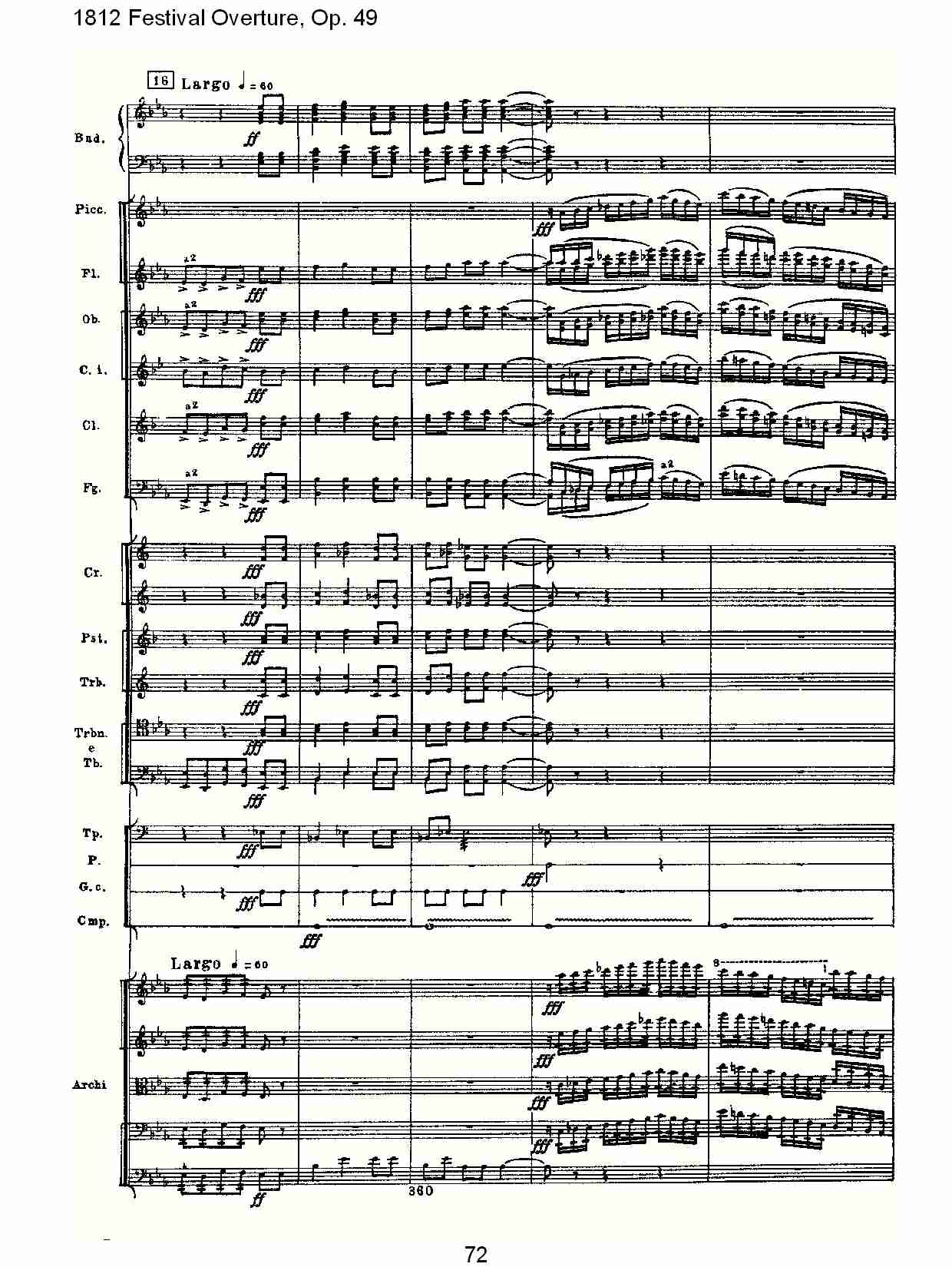 1812 Festival Overture,Op.49  1812欢庆序曲,Op.49（十五）总谱（图2）