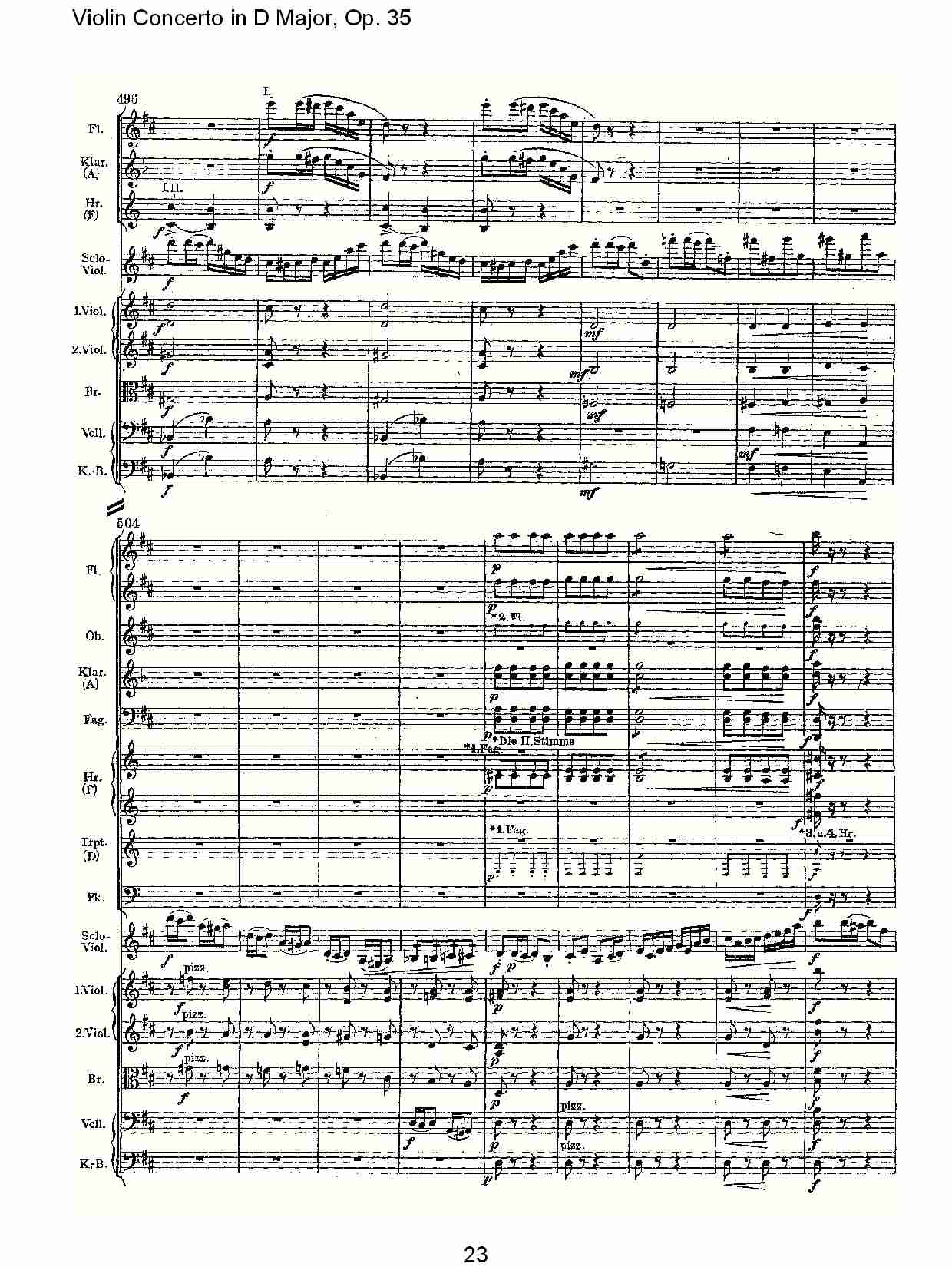 D大调小提琴协奏曲, Op.35第三乐章（五）总谱（图3）