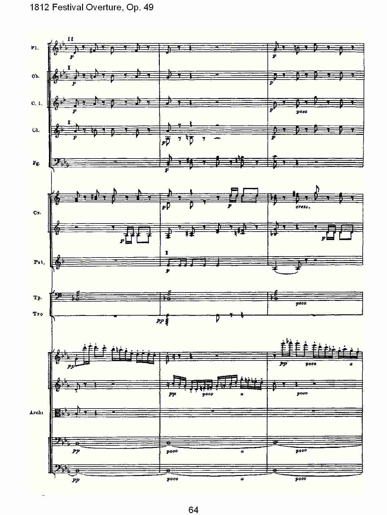 1812 Festival Overture,Op.49  1812欢庆序曲,Op.49（十三）总谱（图4）