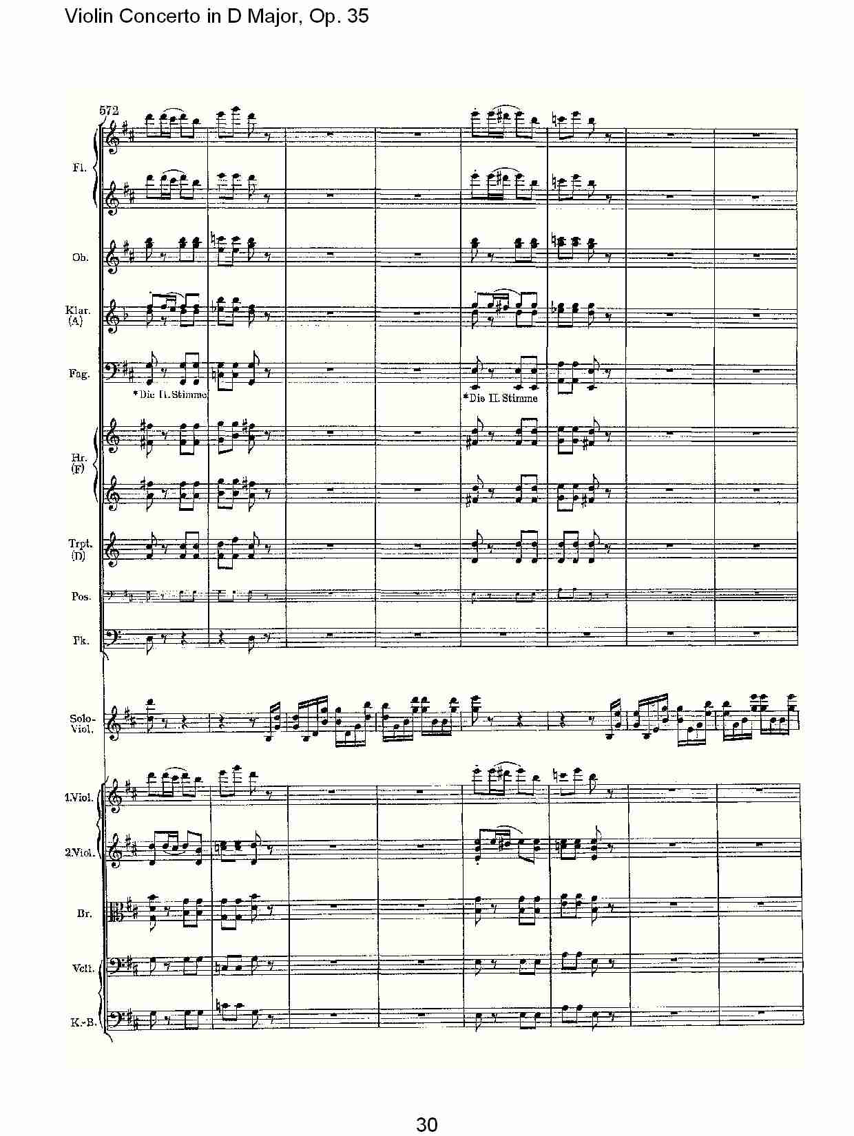D大调小提琴协奏曲, Op.35第三乐章（六）总谱（图5）
