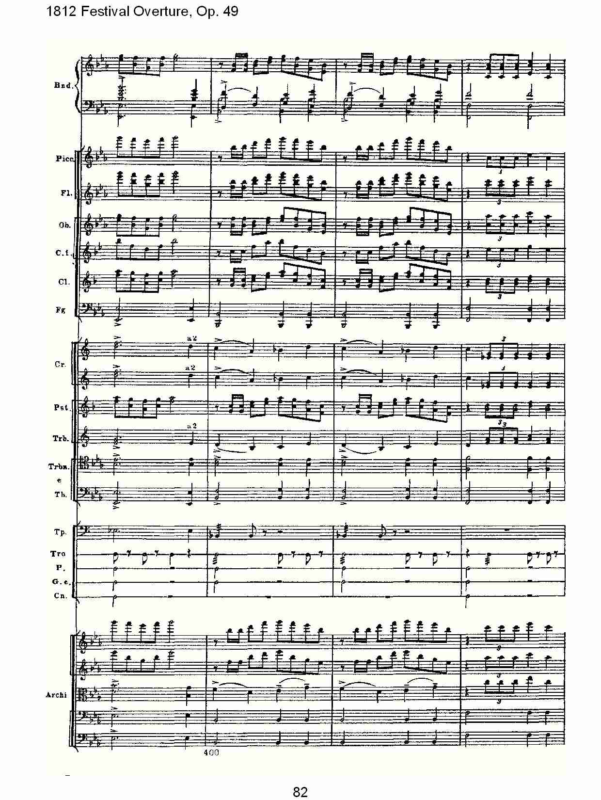 1812 Festival Overture,Op.49  1812欢庆序曲,Op.49（十七）总谱（图2）