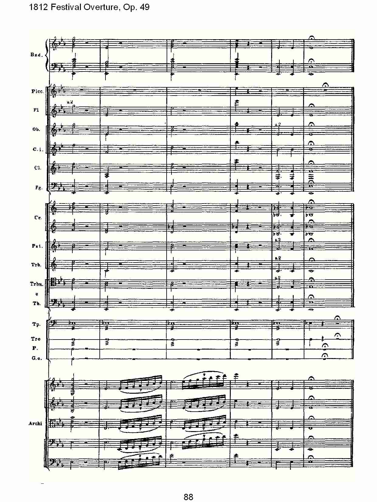 1812 Festival Overture,Op.49  1812欢庆序曲,Op.49（十八）总谱（图3）