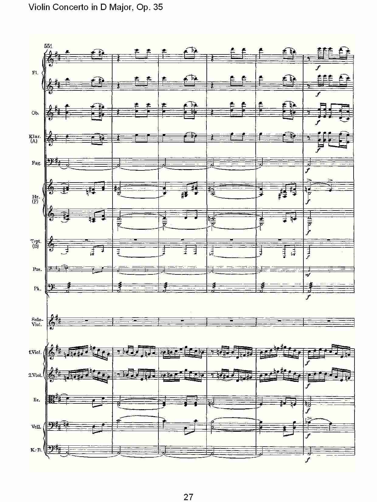 D大调小提琴协奏曲, Op.35第三乐章（六）总谱（图2）