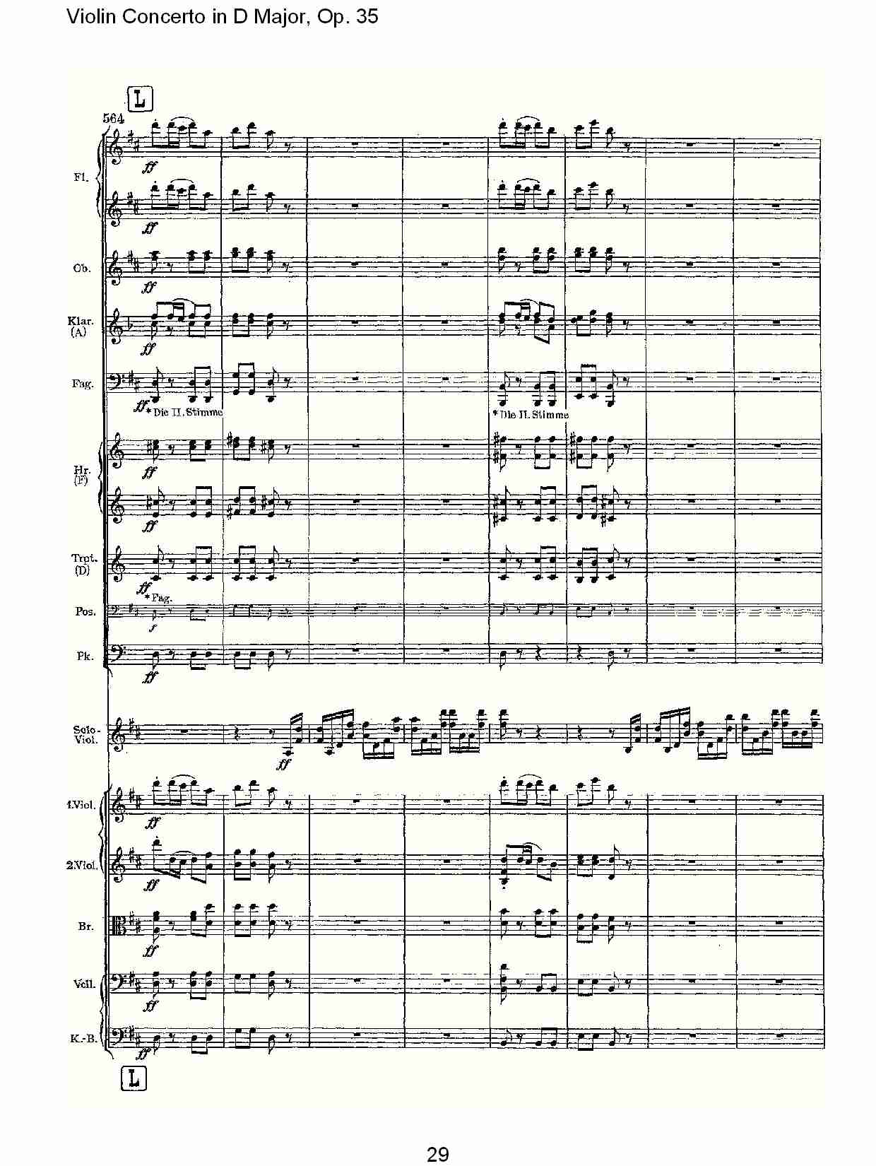 D大调小提琴协奏曲, Op.35第三乐章（六）总谱（图4）