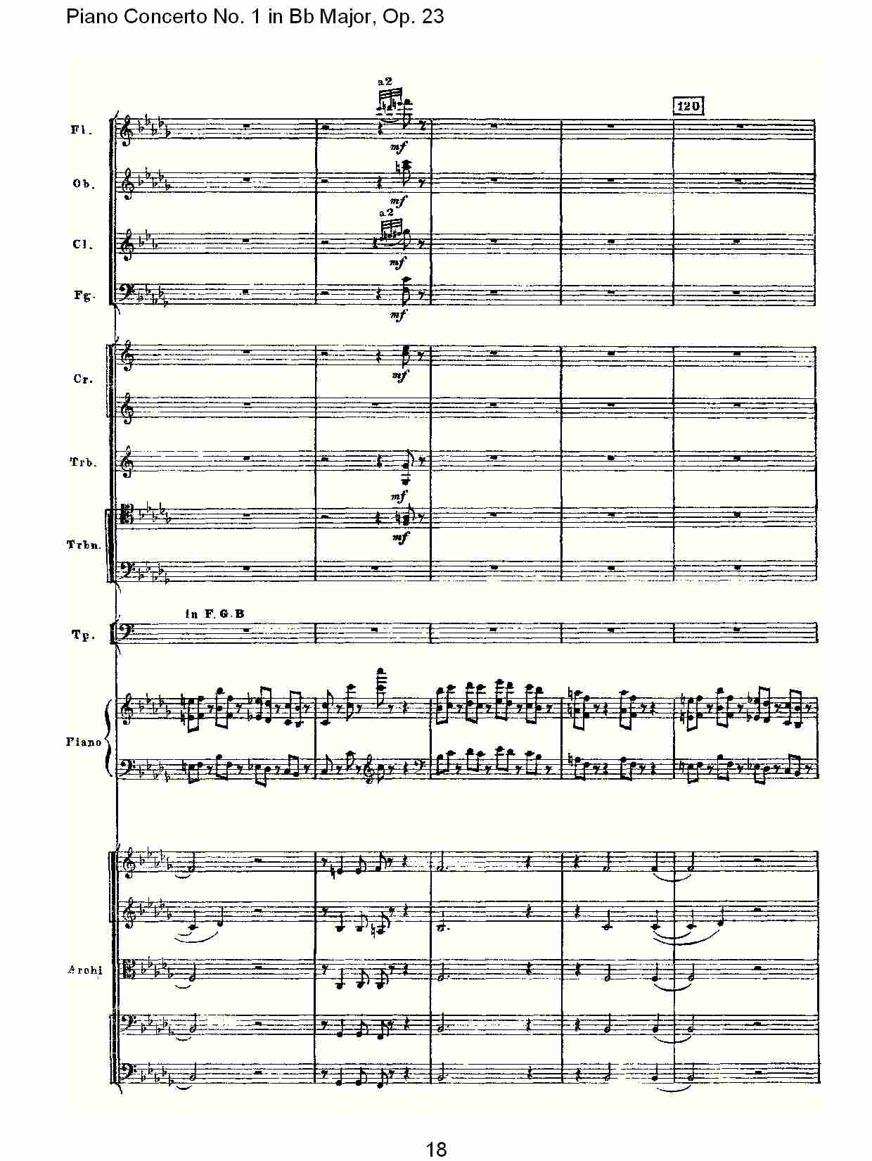 Bb大调第一钢琴协奏曲,Op.23第一乐章第一部（四）总谱（图3）
