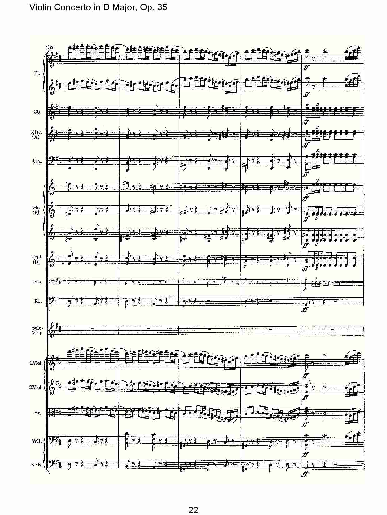 D大调小提琴协奏曲, Op.35第一乐章（五）总谱（图2）