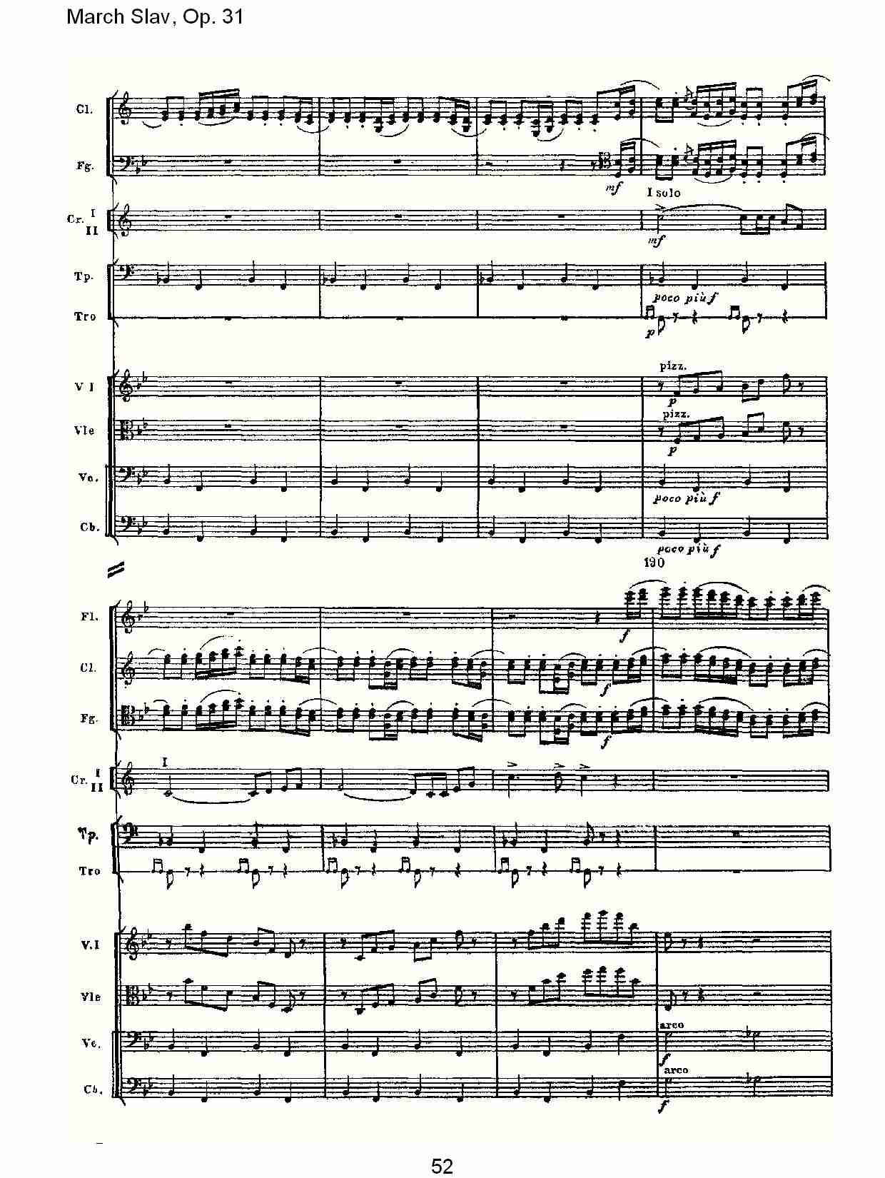 March Slav, Op.31   斯拉夫进行曲，Op.31（十一）总谱（图2）
